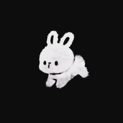 Rabbit Icon Cute, Bunny Icon Cute, Rabbit Icon Aesthetic, Cute Black Widgets, Bunny Lock Screen Wallpaper, Aesthetic Rabbit Wallpaper, Black Bunny Wallpaper, New Jeans Bunny Wallpaper, Rabbit Wallpaper Aesthetic