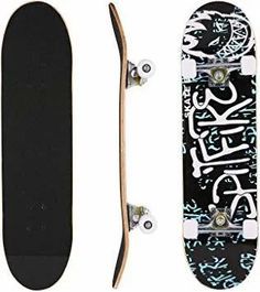 Patinetas Skate Baratas Completas Nuevas | MercadoLibre.com.mx Wood Skateboard, Deck Wood, Cruiser Boards, Skateboarding Tricks, Skateboard Fashion, Skate 3, Kids Skates, Cool Skateboards, Skateboard Design