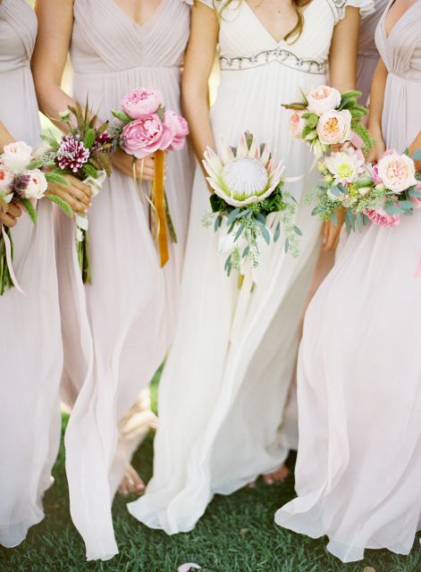 Informal Weddings, Tropical Wedding Flowers, Unique Wedding Flowers, Santa Ynez, Single Flower, Tropical Wedding, Flower Bouquet Wedding, Bridesmaid Bouquet, Wedding Themes