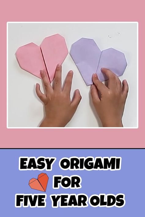 Step By Step Oragami, Simple Origami Step By Step, Heart Origami Easy, Easy Origami For Kids Step By Step, Easy Origami Heart Tutorial, Origami For Kids Step By Step, Oragami Ideas Cute Easy Step By Step, Orgamini Easy Step By Step, Valentines Day Origami Easy