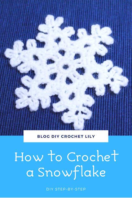 DIY Crochet Lily: [Crochet] How to Сrochet a Snowflake. DIY Step-by-Step. Free Crochet Snowflake Patterns, Crochet Christmas Snowflakes, Snowflake Diy, Crochet Lily, Bookmark Crochet, Crochet Christmas Ornaments Free, Crochet Snowflake, Crochet Ornament Patterns, Simple Snowflake