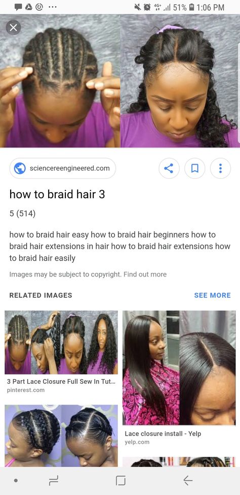 Protective Braid under wig Protective Hairstyles Under Wig, Under Wig Protective Styles, Braids Under Wig, Flat Braids, Lace Closure Install, Protective Braids, Different Braids, New Template, Braid In Hair Extensions