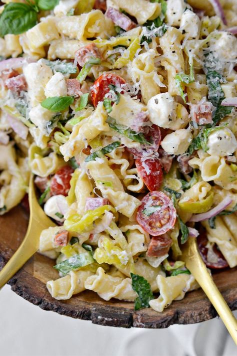 Grinder Pasta Salad, Italian Grinder, Campanelle Pasta, Cold Pasta Salad, Cold Pasta, Pasta Salad Recipe, Pasta Salad Italian, Grilling Chicken Breast, Italian Pasta