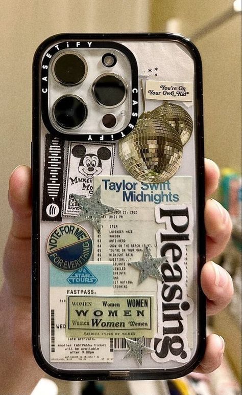 Homemade Phone Cases, Clear Phone Case Design, Diy Phone Case Design, Zestaw Ikon, Summer Outfits Black, Iphone Case Stickers, Collage Phone Case, Phone Inspiration, Pretty Iphone Cases