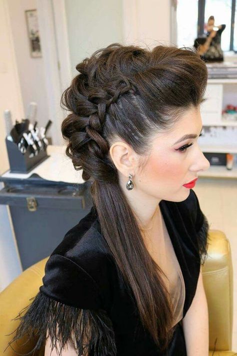 Faux Mohawk, 5 Hairstyles, Hairstyle Ponytail, Hair Styles Braids, Gothic Hairstyles, Ponytail Hairstyle, Beautiful Braided Hair, Styles Braids, Hair Due