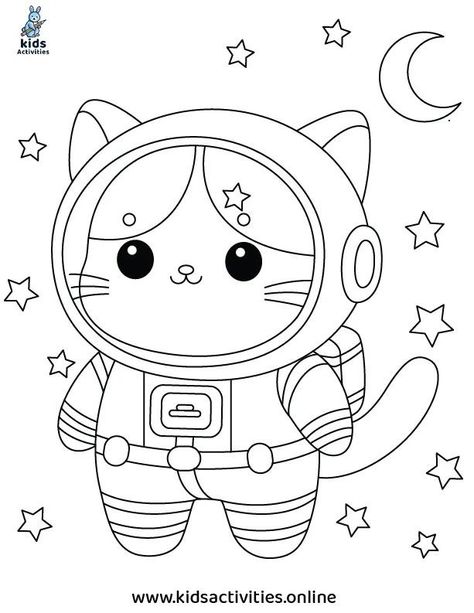 Free Printable Coloring Pages For Kids, Cat Colouring Pages, Cat Coloring Sheet, Cat Coloring Pages Free Printable, Printable Toddler Activities, Coloring Pages Cat, Toddler Coloring Pages, Cute Cat Coloring Pages, Easy Coloring Pages For Kids