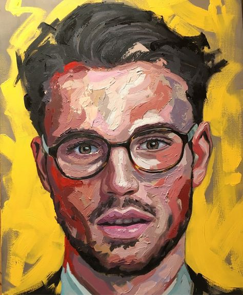 Easy Portrait Painting, Contemporary Portrait Artists, Human Painting, Acrylic Portrait Painting, Free Painting, Abstract Portrait Painting, Diy Abstract Canvas Art, Contemporary Portrait, Portrait Paintings