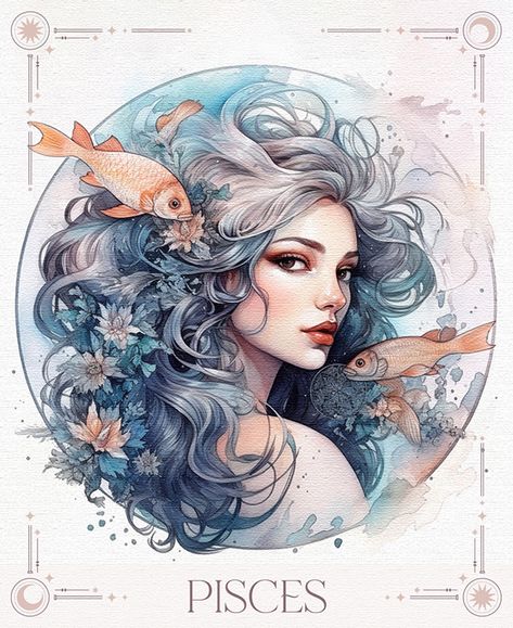 Zodiac Signs Fashion Illustration - AI edition :: Behance Zodiac Signs Fashion, Horoscope Art, Zodiac Sign Fashion, Identity Development, Zodiac Signs Pisces, Pisces Sign, Disney Princess Pictures, Zodiac Art, Pisces Zodiac