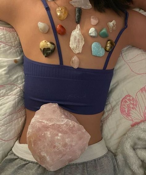 Healing Stones, A Woman, Healing, Crystals, Bed