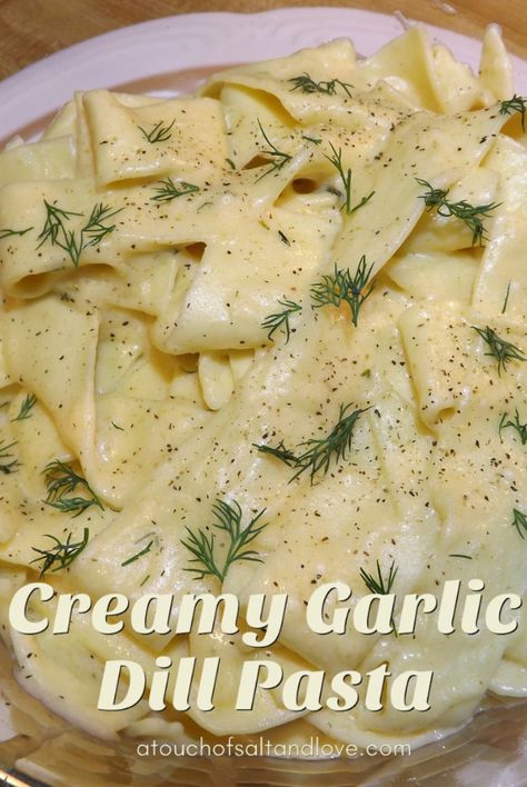 Dill Pasta, Dill Cream Sauce, Fresh Herb Recipes, Dill Recipes, Creamy Dill Sauce, Light Dinner Recipes, Pasta Sides, Herb Recipes, Perfect Pasta