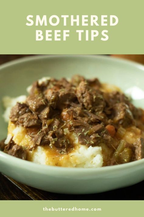 Smothered Beef Tips Smothered Beef Tips, Smothered Beef, Beef Tips, Main Course Recipes, Instant Pot Pressure Cooker, Beef Dinner, Quick Dinner Recipes, Easy Family Meals, Beef Dishes