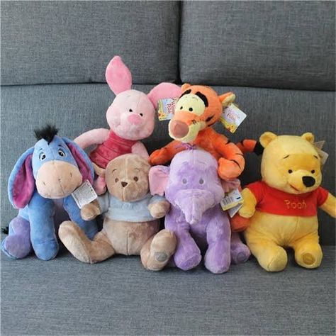 Doll For Kids, Disney Stuffed Animals, Winnie The Pooh Pictures, Cute Squishies, Winnie The Pooh Plush, Owl Plush, Plush Toy Dolls, Pooh Bear, Cute Stuffed Animals