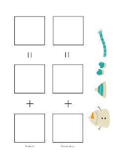 Mrs Home Ec: Snowman Preschool Lesson Snowman Preschool, Preschool Poems, Weather Lessons, Math Mats, Binder Ring, Addition Practice, Snow Activities, Literacy Games, Finger Plays