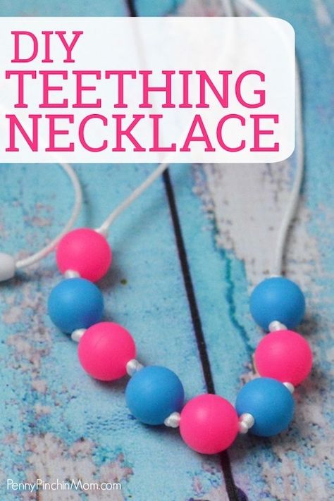 Make this DIY Teething Necklace for the little teething ones in your life! Great for Baby Shower gifts! #DIY #Babies #Teething #PPM Crafts For Baby, Diy Teething Necklace, Jewelry Tree Diy, Group Meeting, Jewelry For Mom, Diy Teething, Diy Gifts For Mom, Trendy Diy, Diy Baby Gifts