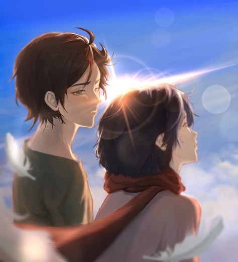 Don't Let Me Go, Titan Aesthetic, Aot Fanart, Titan Fanart, Eren X Mikasa, Eren And Mikasa, Dream Anime, Titan Anime, Stay With Me