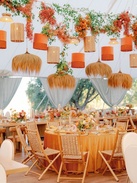 October Wedding Colors, Native Poppy, Deco Orange, The Flintstones, Reception Design, Sunset Wedding, Orange Wedding, Fall Wedding Colors, October Wedding