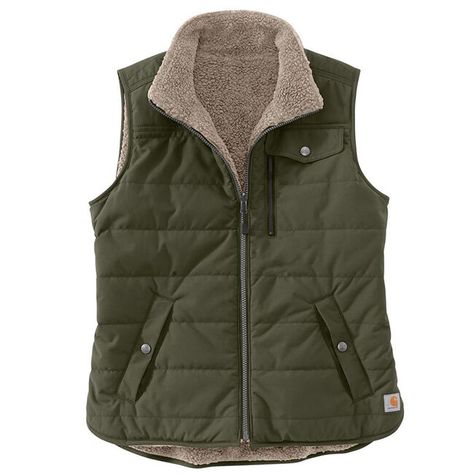 Carhartt Jacket Women's, Shuffles Cutouts, Carhartt Vest, Carhartt Jackets, Utility Vest, Brown Vest, Carhartt Womens, Hoodie Vest, Winter Vest