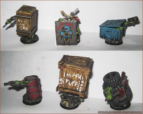 Warhammer 40k Orcs, Warhammer Funny, Warhammer Orks, Space Dragon, Miniature Terrain, Orks 40k, Dnd Crafts, Dnd Minis, Warhammer 40k Figures