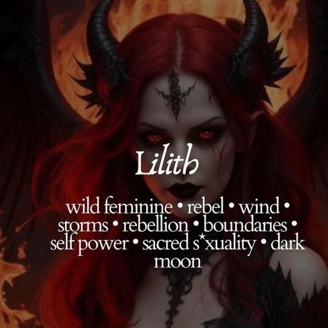 ✨ Who is Lilith? Lilith is a figure steeped in myth and mystery, often associated with the darker aspects of the feminine. In Jewish folklore, she is considered Adam's first wife who chose independence over subservience, and in later traditions, she is depicted as a demoness. Lilith symbolizes freedom, rebellion, and the untamed feminine spirit. ✨ Symbols of Lilith: Owls: Representing wisdom and nocturnal power. Serpents: Symbols of transformation and rebirth. The Moon: Emblematic of myste... Lilith Goddess Artwork, Naamah And Lilith, Lilith Animals, Lilith Affirmations, Lilith Aesthetic Art, Lilith Images, Goddess Lilith Aesthetic, Lilith Goddess Mythology, Work With Lilith