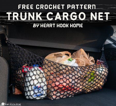 Toy Net Crochet Pattern, Trendy Open Weave Crochet Travel Bag, Crochet Cargo Net, Crochet Animal Net Toy Hammock, Cargo Net Hammock, Net Crochet, Car Crochet, Cargo Net, Crochet Animal Patterns