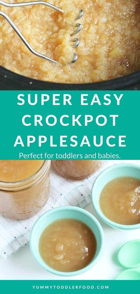 Easy Apple Sauce, Crockpot Applesauce Recipe, Crock Pot Applesauce, Applesauce Recipes, Canned Applesauce, Homemade Applesauce Recipes, Slow Cooker Applesauce, Crockpot Applesauce, Apple Sauce Recipes