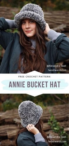 Bucket Hat Pattern Free, Fur Crochet, Diy Crochet Gifts, Hat Free Crochet Pattern, Annie's Crochet, Bucket Hat Pattern, Crochet Summer Hats, Fur Bucket, Hat Patterns Free