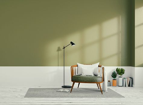 Create the Perfect Olive Green Living Room | WOW 1 DAY PAINTING Light Green Walls, Olive Green Walls, Color Concept, Round Footstool, Green Velvet Fabric, Bohemian Bedroom Decor, Living Room Green, Green Rooms, Grey Walls