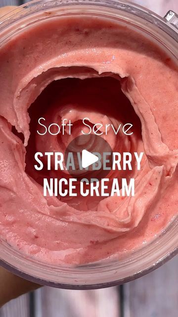 Lou Robbie on Instagram: "Recipe⬇️ follow @littleloucooks for more easy tasty recipes

Save money on expensive ice cream and make this delicious soft serve nice cream!!

Tip- keep a stash of frozen ripe banana pieces in the freezer. 

🍧Recipe: serves 2 kids (or 1 big portion)
🍌1 cup frozen banana (1 banana) 
🍓½ cup frozen strawberries (about 5)
⭐️2 tablespoon vanilla yoghurt 
🥛1 tablespoon milk

Blend, scoop and serve. 

My blender is a Ninja Nutri Blender

.
.
.
.
.
#smoothiebowl #thicksmoothie #nicecream #summerbreakfast #summerfood #smoothietips #smoothiehacks #smoothielover #smoothiesforkids #instagood #reeloftheday 

Will you try it?" Smoothie Hacks, Strawberry Nice Cream, Summer Breakfast, Smoothies For Kids, Nice Cream, Soft Serve, Easy Delicious Recipes, Frozen Strawberries, Frozen Banana