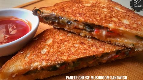 #food #easyrecipe #paneer #cheese #sandwich #cheeserecipes  #sandwichrecipes #mushroom #mushroomrecipes #breakfastrecipes #dinnerrecipes #lunchideas #lunchsnacks  #foodphotography #foodart #photography #foodblog #yummy Recipe With Milk, Recipe Sandwich, Paneer Sandwich, Chicken Pizza Recipe, Mushroom Sandwich, Veg Sandwich, Gulab Jamun Recipe, Chicken Pizza Recipes, Pizza Chicken