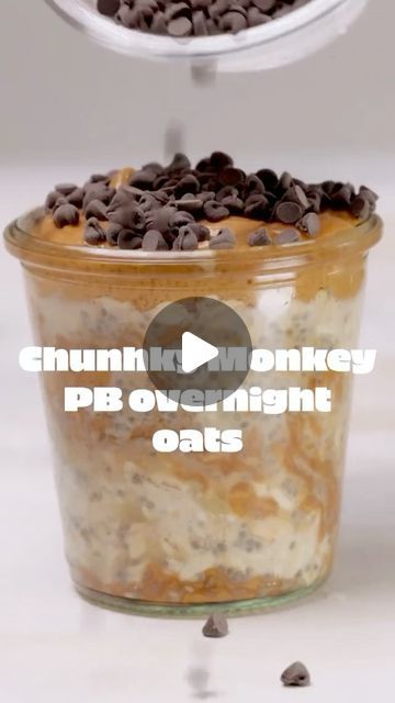 188 likes, 1 comments - santabarbarachocolate on April 28, 2021: "Repost @vgnbites_ Chunky Monkey 🐒 PEANUT 🥜 BUTTER OVERNIGHT OATS ! A breakfast that you ..." Pb Overnight Oats, Chunky Monkey Overnight Oats, Banana Peanut Butter Overnight Oats Healthy, Overnight Oats Banana Peanut Butter, Peanut Butter Banana Overnight Oats, Overnight Oats Pb Banana, Oatmeal Ideas, Vegan Chocolate Chips, Oatmeal Smoothie