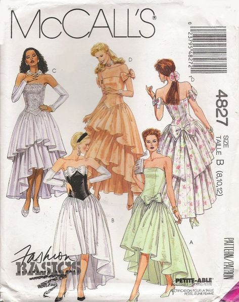 Princess Bodice, Vintage Fashion Sketches, Vintage Clothes Patterns, Patron Vintage, Mccalls Sewing Patterns, Grunge Look, Diy Sewing Clothes, Prom Formal, Fashion Sewing Pattern