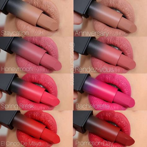 Matte lipstick shades