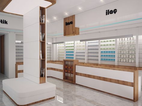 Mobile Shop Design Interior 3d, Mobile Shop Design, Eyewear Store Design, Pharmacy Decor, Store Shelves Design, Medical Office Design, Retail Store Interior Design, Drawing Architecture, Hospital Interior