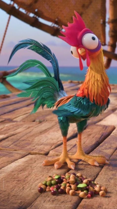 Disney Character Wallpaper, Hey Hey Moana, Moana Wallpaper Iphone, Moana Chicken, Hei Hei Moana, Tiktok Stories, Moana Movie, Chicken Costume, Moana Disney