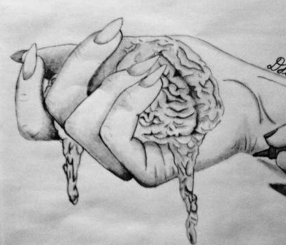 A brain held captive Rotting Brain Drawing, Brain Drawing, Tattoo 2023, Brain Art, Broken Leg, Drawing Templates, Tattoo Ideas, Art Photography, Brain