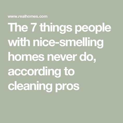 The 7 things people with nice-smelling homes never do, according to cleaning pros Nice Smelling House Tips, Make House Smell Good All The Time, Fresh Smelling House, Make The House Smell Good, Deodorize House, Irish Spring Soap, Lawn Borders, Own Place, House Smell Good