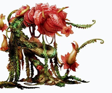 Mutated Plants, Plant Monsters, Snake Monster, Star Craft, Plant Monster, Alien Plants, Monster Artwork, Be A Blessing, Snake Art