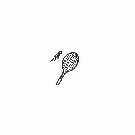 #instagramhighlighticons Badminton Tattoo, Sport Tattoos, Sports Highlights, White Highlights, Joker Wallpapers, Insta Icon, Bff Tattoos, Aesthetic Indie, Sport Icon