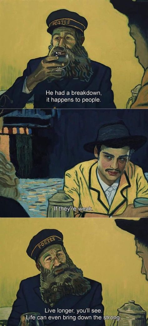 Loving Vincent Quotes About Moving On From Love, Loving Vincent, Quotes About Moving, Buch Design, Septième Art, Arte Van Gogh, I Love Cinema, Books Quotes, Takashi Murakami