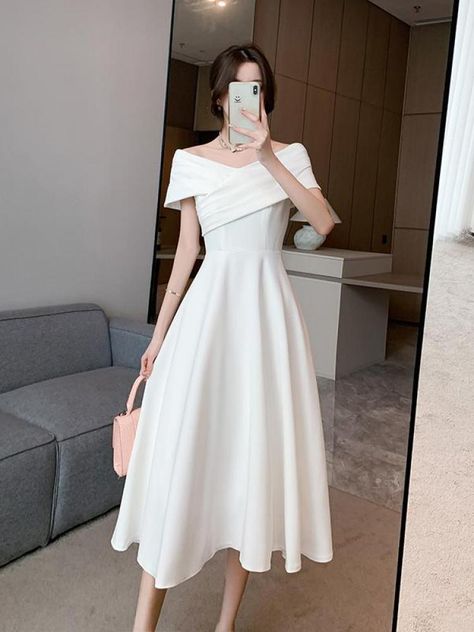 Elegant Evening Dress For Women Sleeveless Fashion Fairy Birthday Party Dress Solid Midi 2024 New Dresses For Women Classy, White Midi Dresses, Midi Dresses For Women, Luxury Party, 파티 드레스, Red Bodycon, Long Red Dress, White Midi, Evening Dresses Elegant