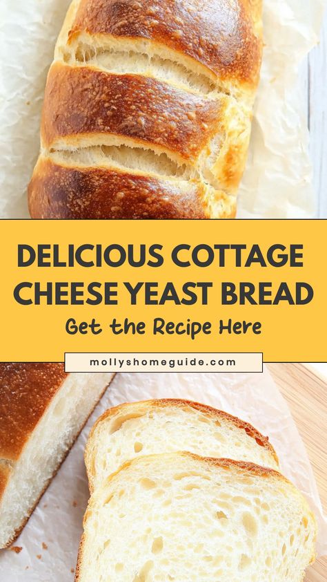 Indulge in the comforting flavors of homemade cottage cheese yeast bread with this easy-to-follow recipe. This soft and fluffy bread is perfect for breakfast, brunch, or as an accompaniment to any meal. Enjoy the rich taste of cottage cheese combined with the delicious aroma of freshly baked bread. Baking your own bread has never been this simple - give it a try today and fill your home with the inviting scent of warm, freshly baked goodness. Treat yourself to a slice or two!  Ingredients 4 cups Easy Homemade Yeast Bread, Jiffy Cornbread With Cottage Cheese, Dill Bread Recipe Cottage Cheese, Cottage Cheese Bread Gluten Free, Two Ingredient Cottage Cheese Bread, Bread Made With Cottage Cheese, Gluten Free Cottage Cheese Bread, Cottage Cheese Cloud Bread, Cottage Cheese Bread 2 Ingredients