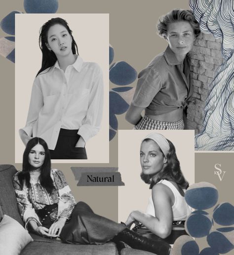 Ali MacGraw / Kim Go Eun / Ingrid Bergman / Romy Schneider Kibbe Soft Natural, Kibbe Types, David Kibbe, Libra Rising, Natural Kibbe, Kibbe Body Types, Ali Macgraw, Regina King, Style Essence