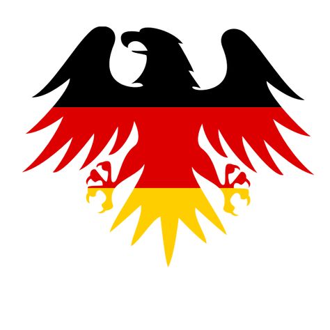 German flag heraldic eagle Flag Of Germany, Eagle Silhouette, German Eagle, Eagle Drawing, Motorcycle Drawing, Eagle Wallpaper, German Heritage, Flag Tattoo, Germany Flag