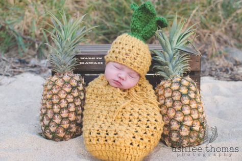 mysite | Single Post Crochet Baby Props, Crochet Swaddle, Baby Pineapple, Fruit Costumes, Baby Fruit, Pineapple Crochet, Crochet Baby Girl