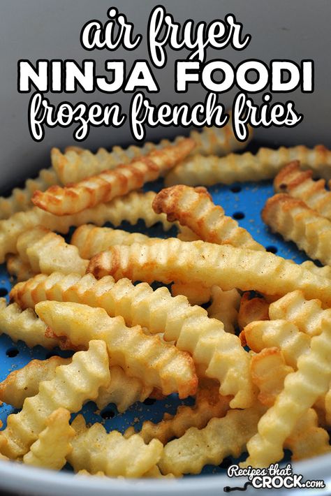 If you are looking for a great way to make the perfect French fries, check out these Ninja Foodi Frozen French Fries. It is so easy! Air Fryer Frozen French Fries, Cooking French Fries, Perfect French Fries, Air Fryer French Fries, Making French Fries, French Fries Recipe, Crispy French Fries, Frozen French Fries, Waffle Fries