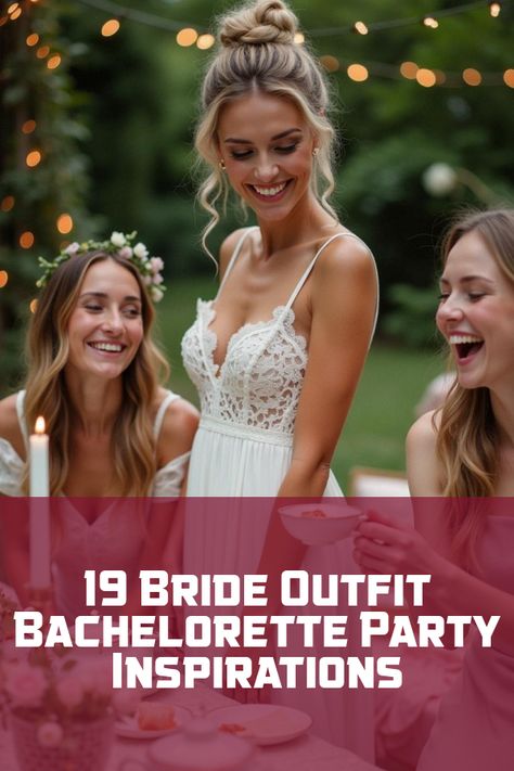 Did you know that the ultimate bride outfit for a bachelorette party can make or break the fun? Dive into our must-read guide packed with 19 jaw-dropping photos. Discover trendy bridal attire ideas, find the perfect bachelorette ensemble, and learn the secrets to standing out on your big night. From chic and classy to bold and daring, your bachelorette party look awaits! Glamorous Gowns, Bridal Attire, Perfect Bride, Sweet Shop, Party Essentials, Big Night, Bride Clothes, Party Look, Chic Accessories