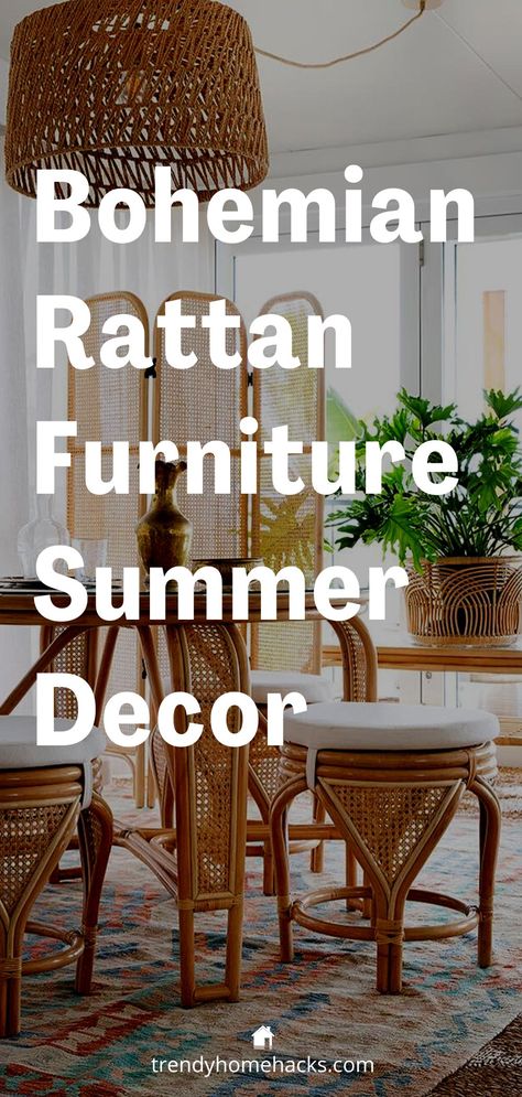 In this post, we’ll take a closer look at 10 different bohemian rattan furniture pieces that are perfect for adding a little summertime style to your home. Whether you’re looking to create a boho-inspired living room or a cozy outdoor space, these furniture pieces can help you achieve that laid-back bohemian vibe. Check it out on the blog! Rattan Living Room Decorating Ideas, Sunroom Decorating Ideas Indoor, Rattan Chair Living Room, Rattan Furniture Decor, Boho Style Furniture, Rattan Furniture Living Room, Bohemian Decorating, Sunroom Decorating, Diy Boho Decor