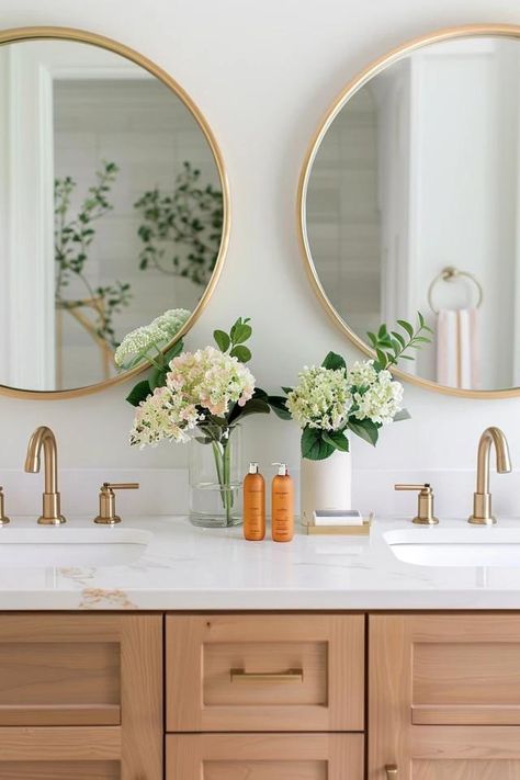 Double Vanity Bathroom Mirror Ideas: Style &amp; Function Master Bath Mirrors Double Sinks Bedroom Vanities, Double Bathroom Vanity Mirror Ideas, Bathroom Double Mirror Ideas, Double Vanity Bathroom Mirror, Bathroom Double Vanity Ideas Master Bath, Double Bathroom Vanity Ideas, Double Vanity Ideas, Bathroom Double Vanity Ideas, Double Vanity Mirror Ideas