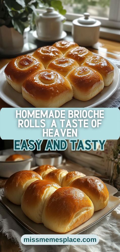 Indulge in the heavenly taste of Homemade Brioche Rolls with our easy-to-follow recipe. These rolls are the epitome of softness, thanks to the perfect blend of whole milk, eggs, and high-quality butter. Ideal for breakfast spreads or as a side dish for dinner, these rolls can be enjoyed warm, slathered with butter or jam. Learn tips for shaping, rising, and baking to achieve the perfect texture and flavor. Your family will be asking for seconds—guaranteed! Easy Brioche Bread Recipe, Milk Brioche, Brioche Bread Recipe, Homemade Brioche, Freezing Leftovers, Brioche Rolls, Butter Roll, Brioche Bread, Bread Bun