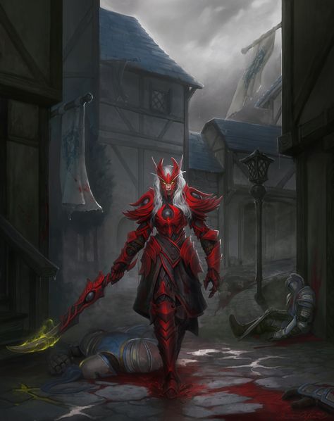 Blood Knight (Fan Art), Matthew McKeown on ArtStation at https://www.artstation.com/artwork/Ly3LP Blood Knight Art, Blood Knight, World Of Warcraft Characters, Warcraft Characters, Elf Warrior, Blood Elf, Elf Art, Warcraft Art, High Elf